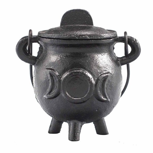 Cast iron cauldron with triple - cauldron,