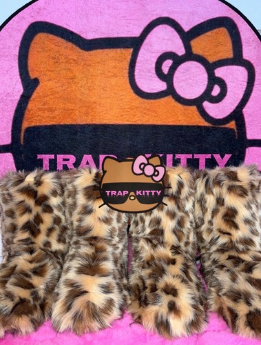 Leopard faux fur kawaii - leopard,
