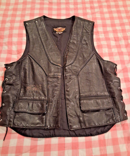 Vintage harley black leather - black,