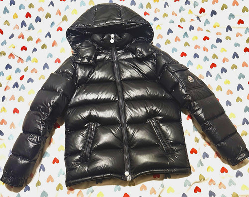 Moncler boys black hooded - black,