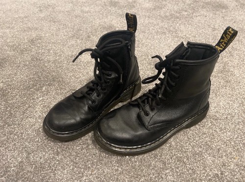 Doc marten kids black leather - marten,