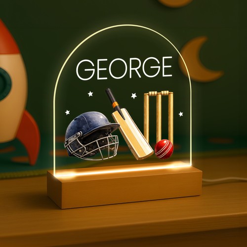 Personalised led cricket night - personalised,