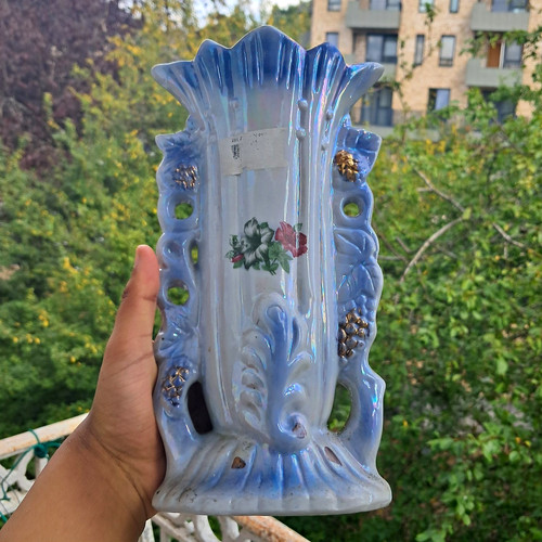 Vintage blue iridescent - vintage,
