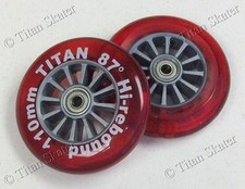 110mm RED Scooter Wheels with