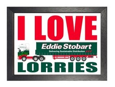 Love - I Love Eddie Stobart Inspiration Motivation Poster Lorry Car Picture 