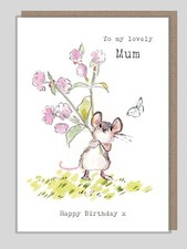 Mum Birthday Card Field Mouse