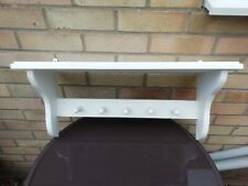 French style Shabby Chic Wall mounted Shelf  Wood hooks jewellery coat towel peg