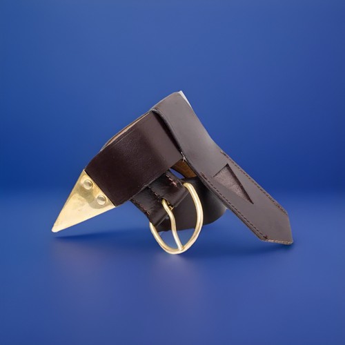 Knight templar leather belt - knight,