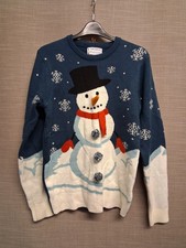 Primark Men's Blue Snowman