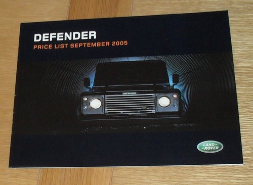 Land rover defender price list - rover,