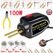 Hot Stapler Gun Plastic Repair Car Bumper Welding Welder Machine Kit+200 Staple