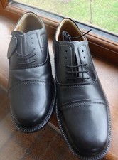 Mens Black Leather Oxford Shoes size 12 (eu46) George Oliver NEW  New but withou