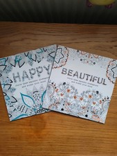 2-Book Mindfulness Colouring Bundle - Happy & Beautiful Adult Art Therapy