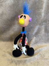 Jibba Jabba Jibber Jabber 1994 Ertl Toy Blue Hair Noise Maker Vintage