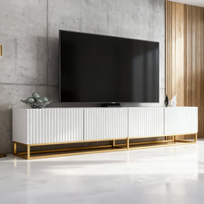 200cm TV Unit White Matt with
