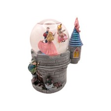 Sleeping Beauty Snow Globe with Prince Phillip and 3 Fairies Castle Design