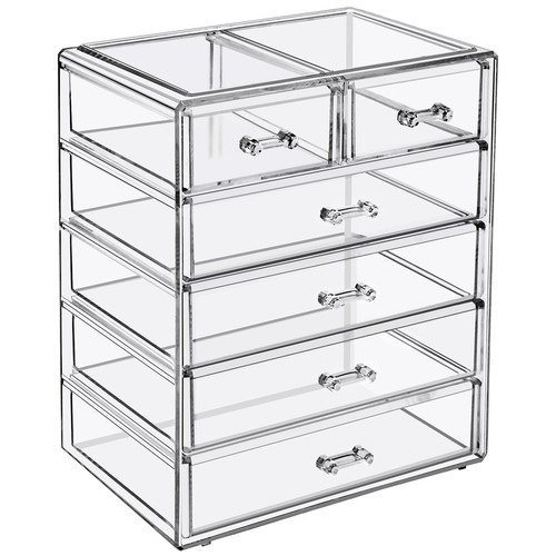 Drawer clear makeup - 6-drawer,