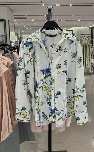 Zara floral print - zara, white
