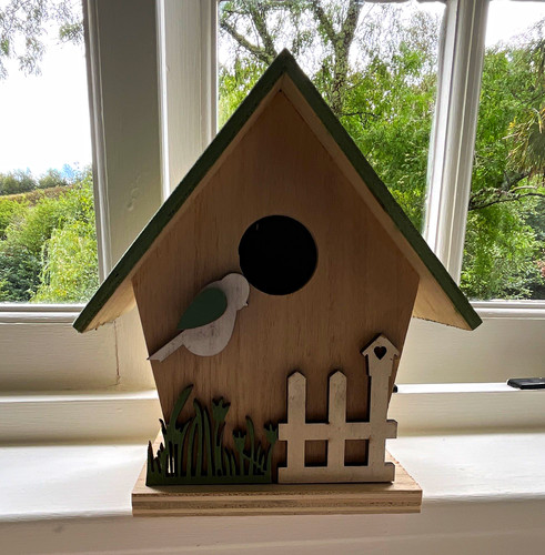Decorative wooden hanging bird - hanging,