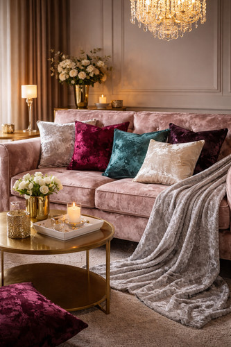 Creased ice velvet one - ice,