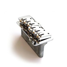 Strat Stratocaster Tremolo Kit Roller Saddles 2-Point Strat Bridge – Chrome 