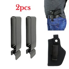 Black Metal Buckle Metal Belt Clip Clasp Hook Buckle Leather Craft 2pcs/Set