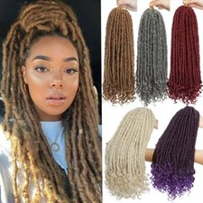 Lady Thick Goddess Crochet Braids Faux Locs Hair Extensions Natural Dreadlock UK