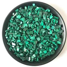 Malachite Premium Crystal Gravel Chips 5mm- 10mm In Size Reiki Chakra Healing