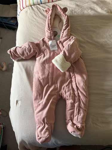 Girls pink snowsuit 6 - girls',