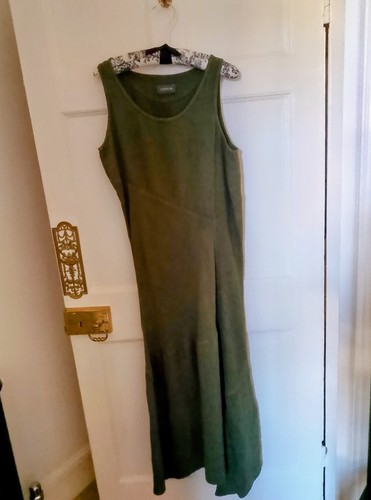 Oska green linen - , asymetric