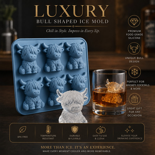 Highland cow ice cube - highland,