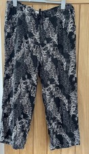 Next Pyjama L Bottoms Ladies Black/ White 