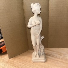Vintage Ancient Greek Nude Goddess Figurine Statue Alabaster Venus Aphrodite
