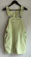 Dickies Duck Canvas Bib Shortalls M Pale Green Overalls Grunge Relaxed Casual