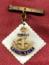 WW1/2 RN Royal Navy MOP Enamel