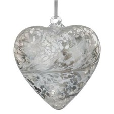 Sienna glass heart hanging - glass,