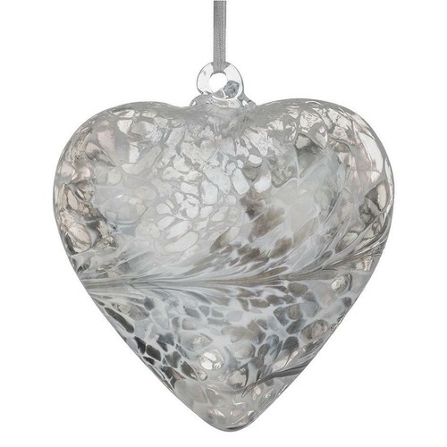Sienna glass heart hanging - sienna,