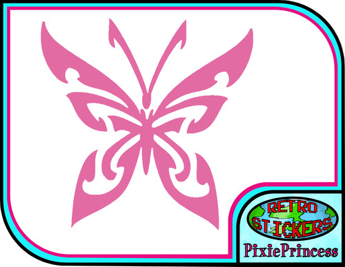 Butterfly vinyl sticker bike - butterfly,