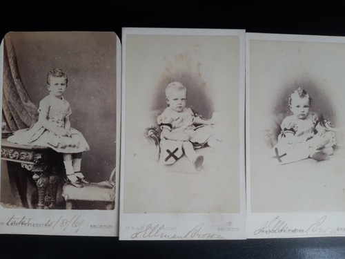 1860s genealogy cdv brown - genealogy,