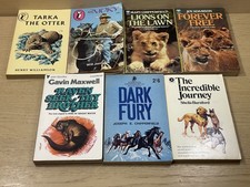 7 x Vintage Animal Books Gavin Maxwell Joy Adamson Henry Williamson Will James