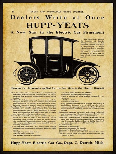 Vintage style metal sign - metal, 1911