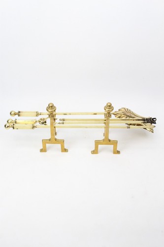 Set victorian brass - fire, tools