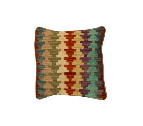 Multicolored kilim cushion - kilim,