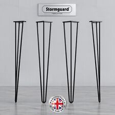 Hairpin Legs - Steel 3 Pin - Various Sizes & Colours - Screws & Feet Protectors