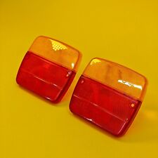 2x Replacement LENS for AJBA FP11 or FP18 Rear Trailer Lamp Light Daxara & Erde