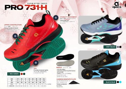 Apacs badminton shoes pro - badminton,