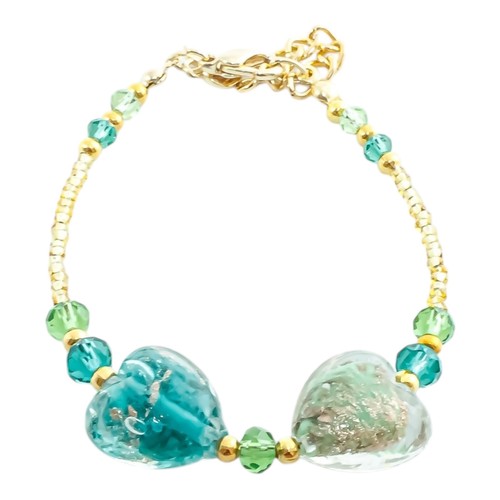 Murano glass bead bracelet - murano,
