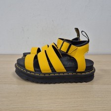 Dr Martens Blaire Yellow Lightweight Chunky Platform Sandals Size Uk 5 Eu 38