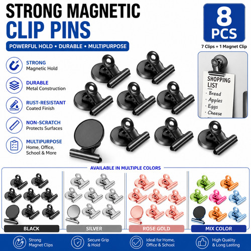 Magnetic bulldog clips heavy - magnetic,