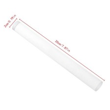 Transparent Acrylic Solid Roll Clay Rolling Pin Fondant Baking Pastry Roller